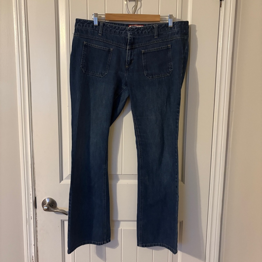 Old Navy Dark Blue Boot Cut Jeans